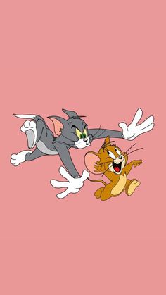 two cartoon cats are flying in the air with one cat on its back and another cat on