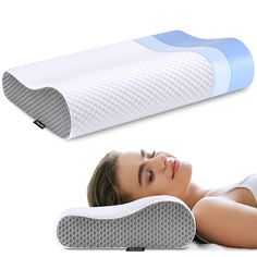 PRICES MAY VARY. 5S Slow Rebound Memory Foam Pillow: The neck pillow is designed to provide both support for the head and neck and comfort for a good night's sleep. The memory foam pillows shape automatically when firmly pressed and rebounds within 5 seconds when there is no pressure applied, maintaining its shape throughout the year without deformation. The slow rebound design ensures the neck support pillow providing a comfortable, pressure-free sleeping experience. Contour Design for Any Slee Memory Foam Pillow Neck Pain, Pillow For Neck, Contour Design, Contour Pillow, Side Sleeping, Neck Support Pillow, Orthopedic Pillow, Memory Foam Pillows, Cervical Pillows