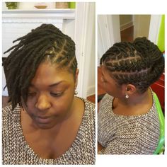 Loc Updos, Colored Locs, Lock Styles, Loc Ideas, Loc Nation, Loc Updo, Dread Styles, Dreadlock Hair, Locs Styles