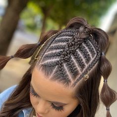 Picture Day Hair, Hairdos For Curly Hair, Hair Ponytail Styles, Natural Hair Braids, Cornrow Hairstyles, Hair Stylist Life