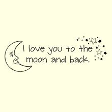 i love you to the moon and back