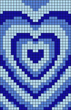 an image of a blue heart made out of squares