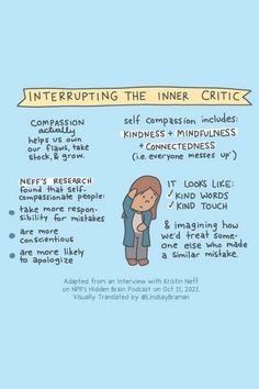 Harsh Inner Critic, Kristen Neff Self Compassion, Lindsay Braman, How To Be Kind, Kristen Neff, Kristin Neff, Mindful Self Compassion, Feeling Sorry For Yourself, Therapeutic Activities