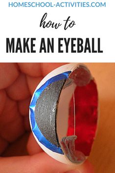 someone holding an origami ball with the words how to make an eyeball