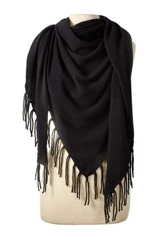 cashmere wrap Black Shawls And Wraps, Shawl In Belt, Black Wrap Shawl, Luxury Winter Scarves With Fringe, Luxury Black Bohemian Shawl, Luxury Fringe Scarves For Winter, Luxury Fringed Shawl, Shawls With Fringe, Luxury Fringe Shawl For Women