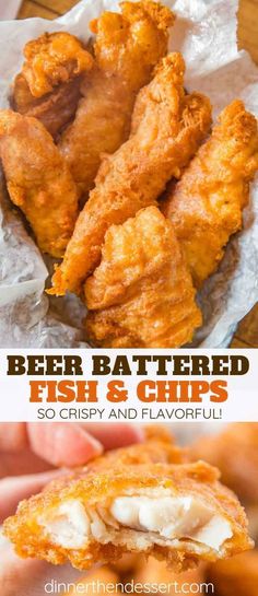 beer battered fish and chips are the perfect appetizer for any occasion