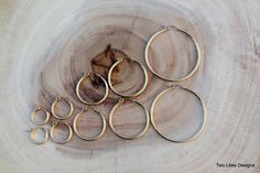 14K Gold Filled Hoops, 10mm - 48mm Women Circle Earrings, Small Medium Large Everyday Hoop Earrings, Simple Hoops, Huggie Hoops Jewelry