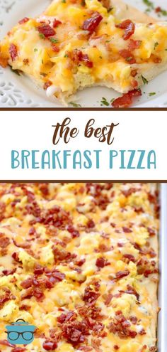 the best breakfast pizza with bacon and cheese on it is an easy recipe for busy nights