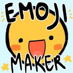 an emo smiley face with the words emo maker