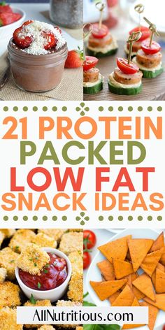 Low Fat Snack Ideas, Easy High Protein Snacks, Fitness Snacks, Healthy High Protein Snacks, Low Fat Snacks, Healthy Protein Snacks