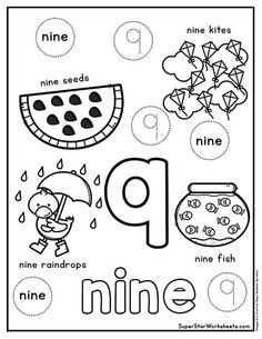 the letter p is for watermelon and other things that are in this worksheet