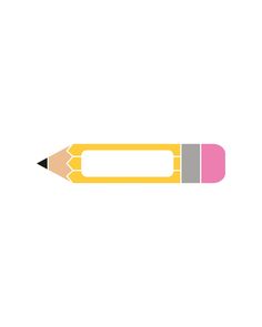 an orange pencil with a pink eraser on it