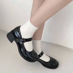 Japanese Girls Patent Leather Mary Jane Shoes Color: Black Material: Faux Leather EUR Size: 35 36 37 38 39 Heel height: 5cm Payment Method:  All kinds of payments Shipping: I ship it to US with Standard Speedpak Contact with me:  Please message me i will reply to you within 6 hours Return:  Accept 30 days after delievered return without reason Patent Leather Mary Jane Shoes, Princess Heels, Leather Mary Jane Shoes, Mary Jane Shoes Womens, Style Preppy, Buckle Shoes, Leather Mary Janes, Jane Shoes, Mary Jane Shoes