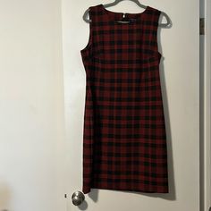 Never Worn Red And Black Plaid Dress. Tags On. Tommy Hilfiger Tommy Hilfiger Black Sleeveless Dress, 1980 Dress, Plaid Christmas Dress, Black Plaid Dress, Random Clothes, Tommy Hilfiger Vintage, Tommy Hilfiger Dress, Tommy Hilfiger Dresses, Scuba Dress