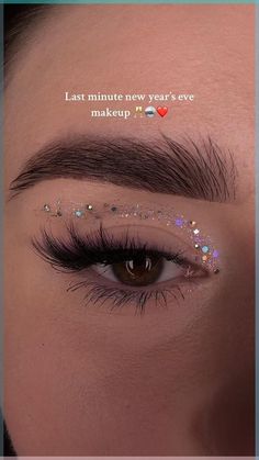 Last minute new year’s eve makeup 🪩🥂✨| rate this look 0-10 🫢 New Years Party Makeup, Easy New Years Makeup, Makeup For New Years Eve, New Year Makeup Looks, New Years Eye Makeup, New Year’s Eve Makeup Look, Happy New Year Makeup, New Years Eve Makeup Looks, Holiday Eyeshadow