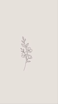 a line drawing of a single flower on a gray background with the word love written below it