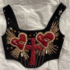 Lizzy Hearts, Heart Corset, Hearts Aesthetic, Lizzie Hearts, Diy Vetement, Lady Bird, Ever After High, Star Girl, Upcycle Clothes