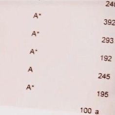 a close up of a paper with numbers on it