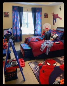 bedroom creative flair for kids Spiderman Room, All Spiderman, Toddler Boy Room Decor, Boys Bedroom Makeover, Toddler Boys Room