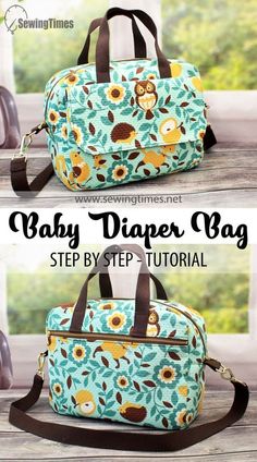 the baby diaper bag sewing pattern is easy to sew