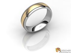 a wedding ring with a textured finish in white gold and rose gold plating