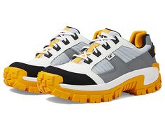 Caterpillar Invader CT - Men's Shoes : Glacier Grey : Stay on top of the fashion game while ensuring comfort wearing the Caterpillar Invader CT Shoes. Composite safety toe meets ASTM F2412-18a/ASTM F2413-18 M/I/C EH (Electrical Hazard) standards. Leather and mesh upper. Soft, breathable nylon mesh lining. CLEANSPORT NXT layer in lining with pro-biotic odor control. Removable EVA blend footbed. PU coated leather. Classic lace-up closure. Lightweight and flexible Strobel construction. Overbuilt st Brown Leather Ankle Boots, Nike Air Max Tn, Comfort Wear, Name Logo, Safety Shoes, Moto Boots, Work Shoes, Leather Ankle Boots, Leather Coat