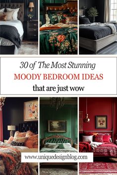 Dark moody bedroom designs can create a truly romantic and intimate atmosphere. From velvet curtains to dim lights, these modern bedroom ideas will help you create a space that’s both stylish and relaxing. Explore romantic bedroom decor to elevate your bedroom into something special.