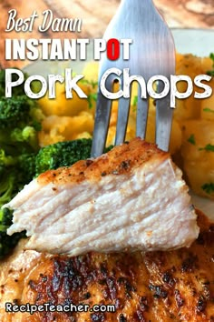 Instant Pot pork chops that are tender, juicy and seasoned with an unbelievable combination of simple and awesome ingredients. #instantpot #porkchops Instant Pot Boneless Pork Chops, Instant Pot Pork Chops, Boneless Pork Chop Recipes, Pork Chop Recipes Crockpot, Pork Chop Recipes Baked, Instant Pot Pork, Instant Pot Meals, Boneless Pork Chops