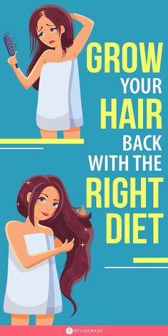 Grow Your Hair Back With The Right Diet: Our hair is made up of keratine and keratine is nothing but proteins, therefore including lot of proteins in our diet in addition to other nutrients may help you get back the lost luster in your hair. So lets pick foods in our diet for hair growth, which further will help us achieve and maintain gorgeous and lustrous tresses like that of our grandmoms. #Hair #Haircare #HaircareTips #HealthyFood Hair Growth Diet, Help Hair Growth, Help Hair Grow, Hair Growth Secrets, How To Grow Your Hair Faster