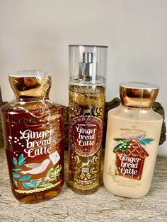 NEW & SEALED!! 3 pc Bath & Body Works GINGERBREAD LATTE gift set Includes: -8 oz fragrance mist - 10 oz shower gel  - 8 oz body lotion Bath And Body Works Wallpaper, Bath & Body Works, Bath N Body Works, Gingerbread Latte, Bath And Body Work, Body Hygiene, Bath And Body Works Perfume, Shower Skin Care, Body Smells