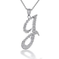 Description: 925 Sterling Silver Cursive Initial Letter J Pendant Necklace Item No.: H794* Metal Type: 925 Sterling Silver With Stamped 925 Metal Color: Silver Measurement: Pendant's Height With Bale: 1.2 In Width: 0.6 Inch Available In Any Letter From A-Z Rolo Chain Available In 16", 18", 20", 22" Note: Made To Order. Please Allow 7-10 Days To Be Shipped. Letter J Necklace, Football Necklace, J Necklace, Cross Necklace Sideways, Phoenix Necklace, Letter Pendant Necklace, Dog Pendant, Round Pendant Necklace, Infinity Necklace