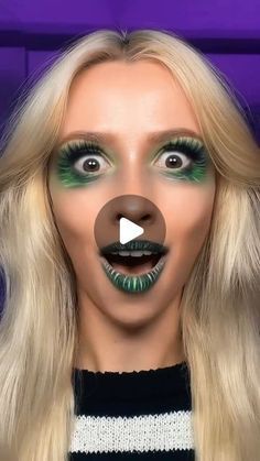 Oogie Boogie Man, Beetlejuice Makeup, Easy Halloween Makeup, Boogie Man, Halloween Treats Easy, Makeup Challenges, Halloween Makeup Easy