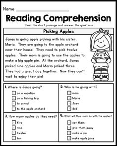 reading worksheet for grade 1 students to practice reading with the following words and numbers