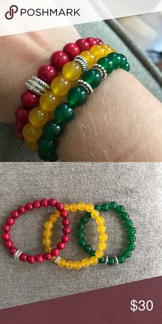 Juneteenth Bracelets, Juneteenth Bracelet Ideas, Jamaican Bracelets, Rasta Jewelry, African American Jewelry, African Bracelets, Teen Jewelry, Hand Bracelet