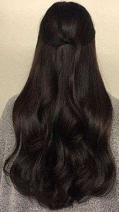 Black Hair Types, Rambut Brunette, Dark Brunette Hair, Brown Hair Inspo, Hairdos For Curly Hair, Pretty Hair Color