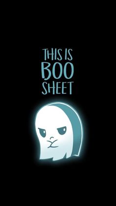 the poster for this is boo sheet, which features an image of a cat with glowing eyes