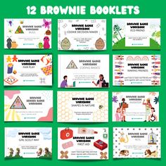 twelve brownie booklets for children