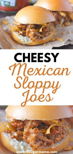 cheesy mexican sloppy joes are the perfect appetizer for any occasion