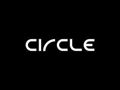 the word circle is written in white on a black background