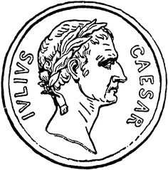 a coin with an image of a man's head in the center and words on it