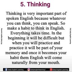 a poem with the words 5 thinking on it