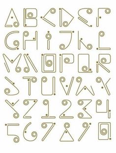 Inspiration Typographie, Writing Fonts, Typography Alphabet, Hand Lettering Fonts, Hand Lettering Alphabet, Lettering Alphabet Fonts, Creative Lettering