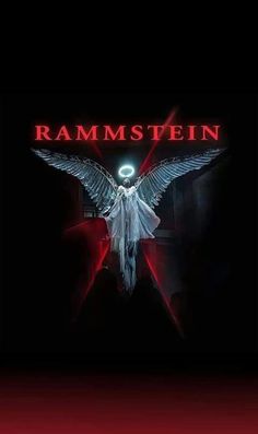 the cover art for rammsteen's album, with an angel on it