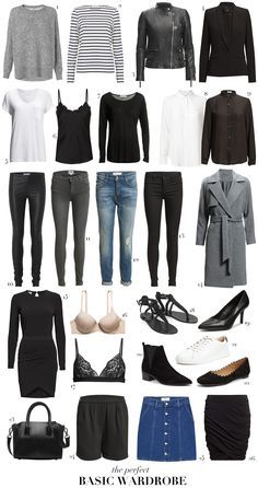 The perfect basic wardrobe 5 4 3 2 1 Packing, Scandinavian Capsule Wardrobe, Scandinavian Wardrobe, Mode Edgy, Wardrobe For Women, Minimal Wardrobe, Mode Tips