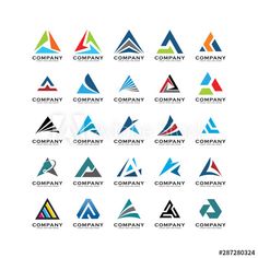 various logos for company and business