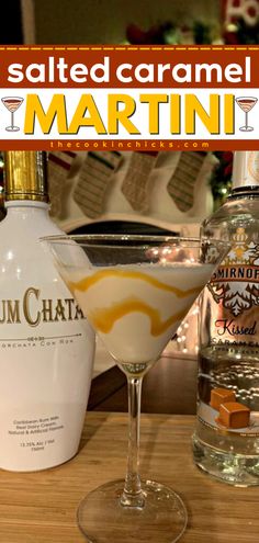 Having family and friends over? Here's the perfect cocktail to make at home! Combined with RumChata, this caramel vodka drink is also a fun alcoholic drink for a party. Save this salted caramel martini recipe! Vodka Mixed Drinks Recipes, Dessert Martini, Salted Caramel Martini, Salted Caramel Vodka, Caramel Martini, Vodka Mixed Drinks, Caramel Drinks, Desert Drinks, Martini Ingredients