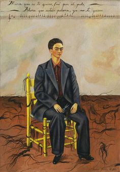 a painting of a man sitting in a chair