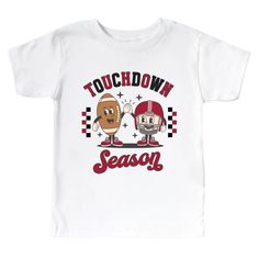 Show some love for your favorite college team all while matching with even the smallest fans of your family! This t-shirt will keep you cool and comfy throughout all quarters, and will let everyone at the stadium know who you are rooting for and that you are proud to be a Seminole. Item Details: 100% Airlume combed and ring-spun cotton Machine wash cold inside out with like colors Only non-chlorine bleach Tumble dry low Medium iron if needed, do not iron on decoration Do not dry clean White Tops With Team Logo For Football Season, White T-shirt For Team Spirit Fan Gear, White T-shirt For Fan Gear With Team Spirit, Game Day Football Season Top With Mascot, White Mascot Tops For Team Spirit, Game Day Top With Mascot For Football Season, Sports Fan Tops With Mascot For Football Season, Sporty White Tops With Mascot, White Team Spirit T-shirt For Football Season