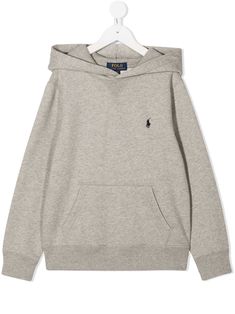 grey cotton embroidered logo at the chest classic hood long sleeves two side inset pockets ribbed hem Polo Ralph Lauren Hoodie, Polo Ralph Lauren Sweatshirt, Mode Zara, Polo Ralph Lauren Kids, Ralph Lauren Kids, Stockholm Fashion, Cute Everyday Outfits, Mode Vintage