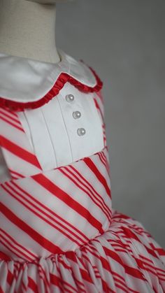 Festive Candy Cane Lane Dress - Perfect for Holiday Events & Photos Peppermint Everyday Dress, Candy Cane Dress, Pink Candy Cane Pjs, Candy Cane Accessories, Girls Santa Dress, Editorial Dress, Gown Rental, Candy Cane Lane, Dress Couture